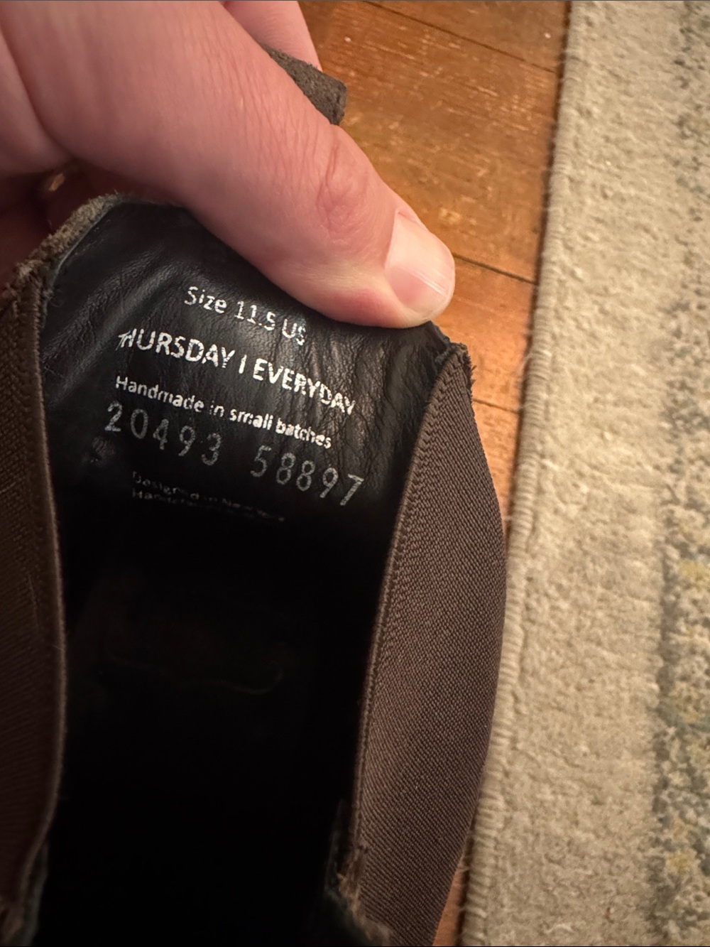 Thursday Boots Men's Dark Olive Suede Chelsea Boots - Picture 2 of 7